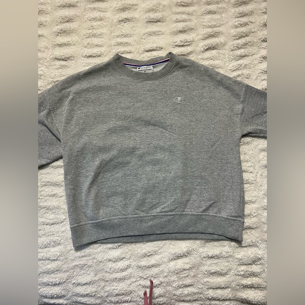 Champion Heather Gray Athletic Sweatshirt